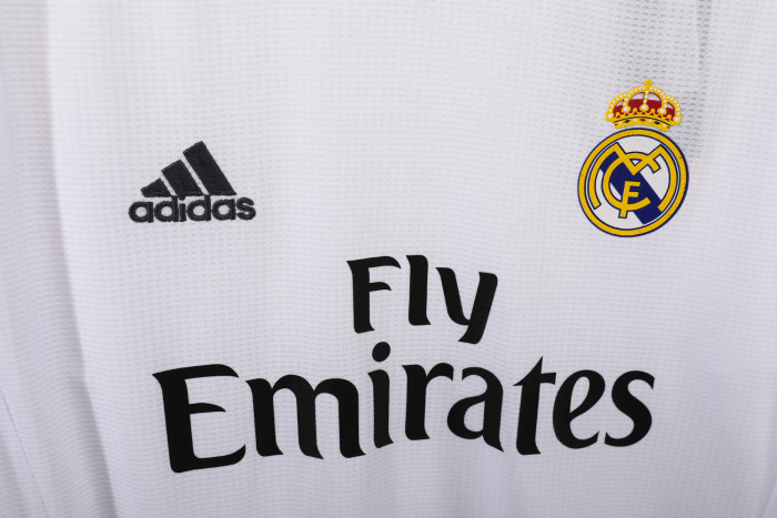 Real Madrid Home Retro Long Sleeve Jersey 2015/16