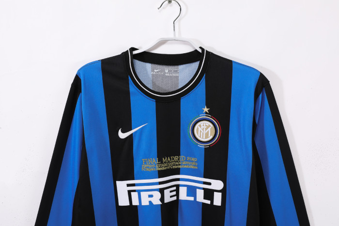 Inter Milan Home Long Sleeve Retro Jersey 2009/10