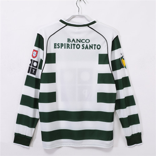 Sporting Lisbon Home Retro Long Sleeve Jersey 2001/03