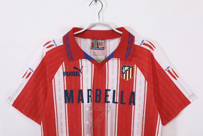 Atletico Madrid Home Retro Jersey 1995/96