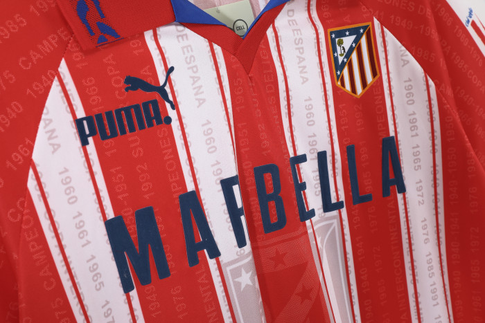 Atletico Madrid Home Retro Jersey 1995/96