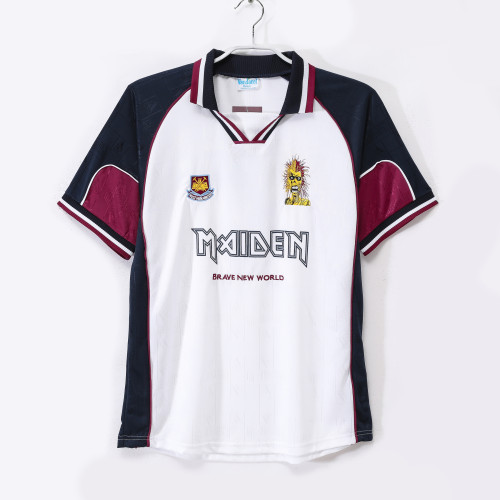 West Ham United x Iron Maiden Away Retro Jersey 1999