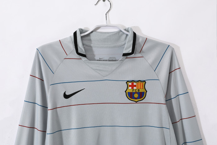 Barcelona Away Long Sleeve Retro Jersey 2003/04