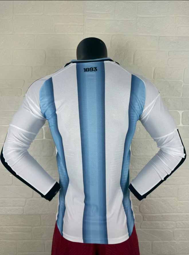 Argentina 2026 World Cup Home Player Long Sleeve Men Jersey