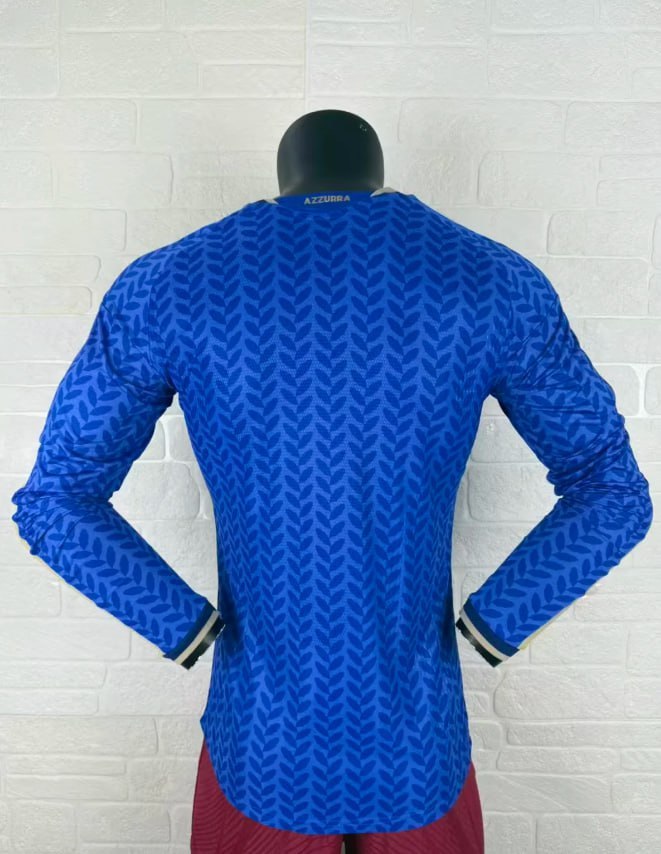 Italy 2026 World Cup Home Player Long Sleeve Men Jersey