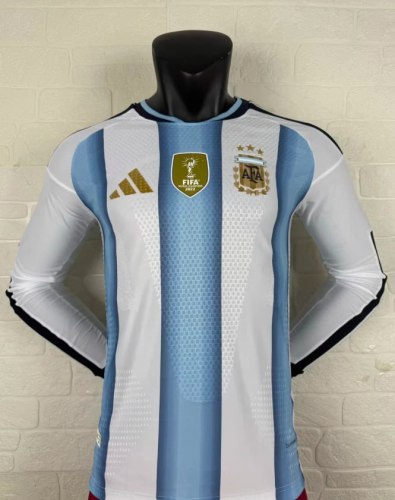 Argentina 2026 World Cup Home Player Long Sleeve Men Jersey