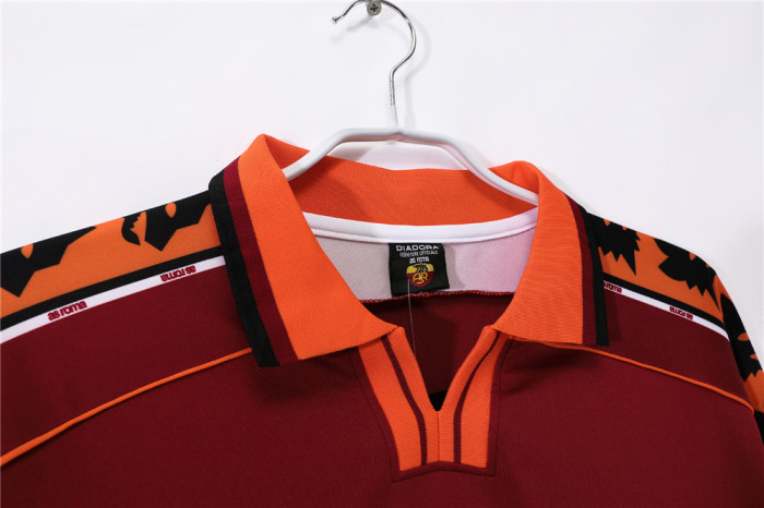 AS Roma Home Long Sleeve Retro Jersey 1998/99