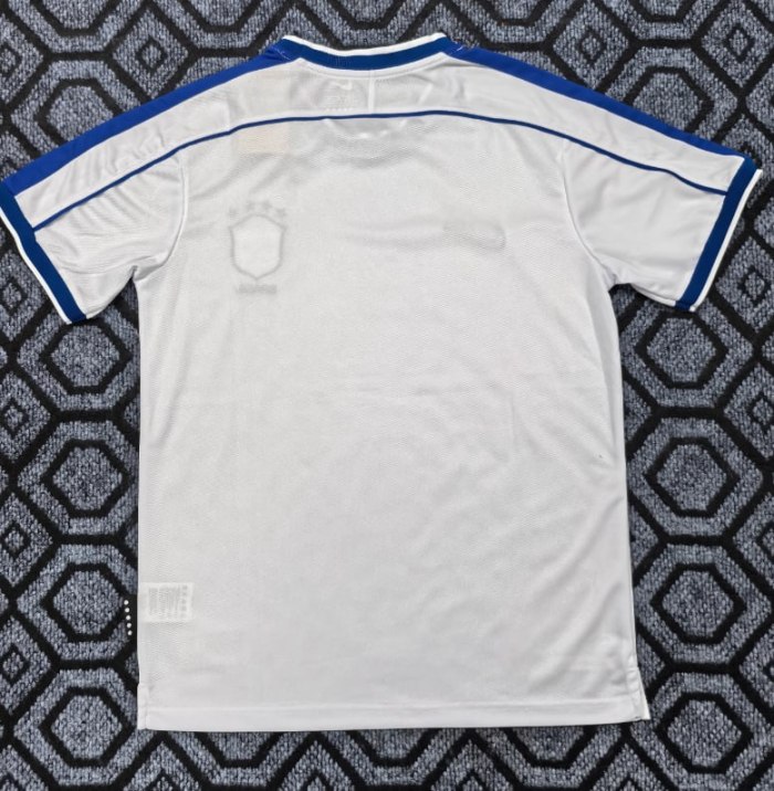 Brazil White Retro Jersey 1998