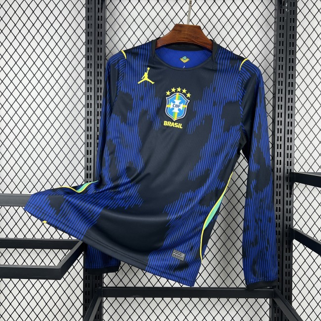 Brazil 2026 World Cup Away Man Long Sleeve Jersey
