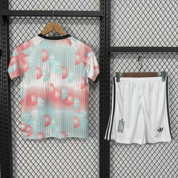 Belgium 2026 World Cup Away Kids Suit & Socks