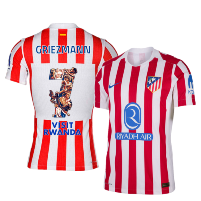 Atletico Madrid Home GRIEZMANN Special Edition Player Jersey 25/26