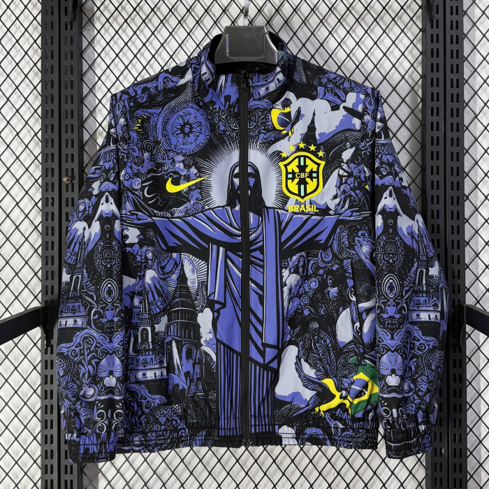 Brazil Double-Sided Training Windbreaker 2026