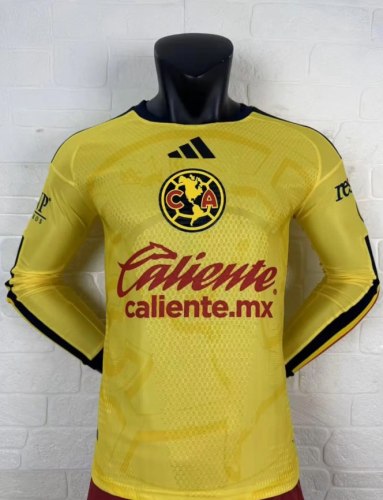Club America Home Men Player Long Sleeve Jersey 26/27