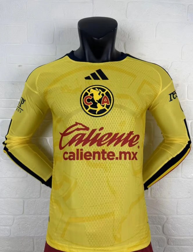 Club America Home Men Player Long Sleeve Jersey 26/27