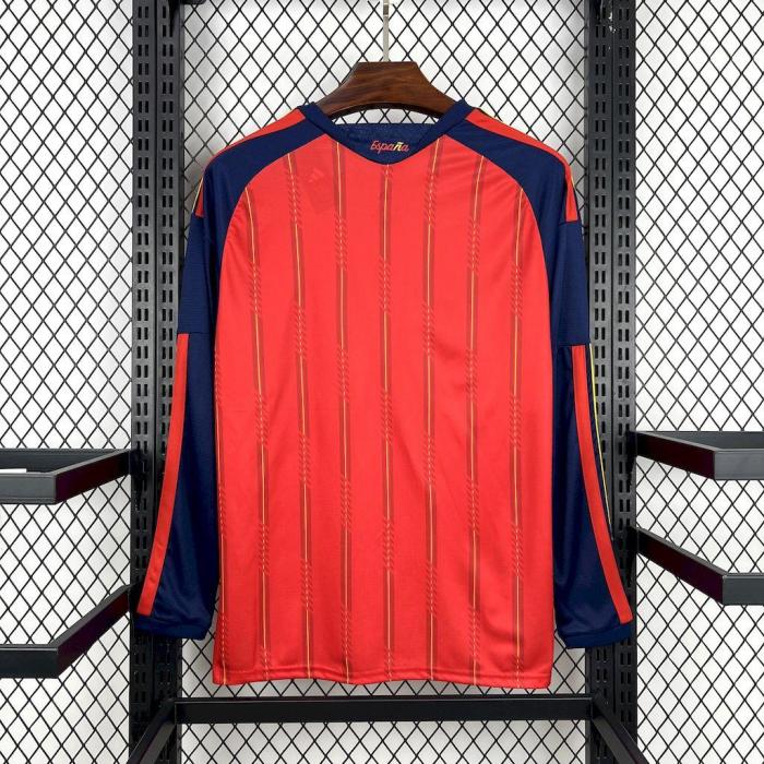 Spain 2026 World Cup Home Long Sleeve Man Jersey