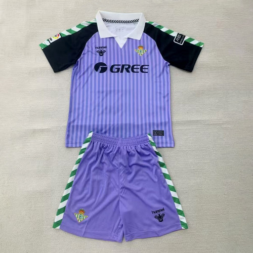 Real Betis Retro Goalkeeper Purple Men Jersey Suit 25/26