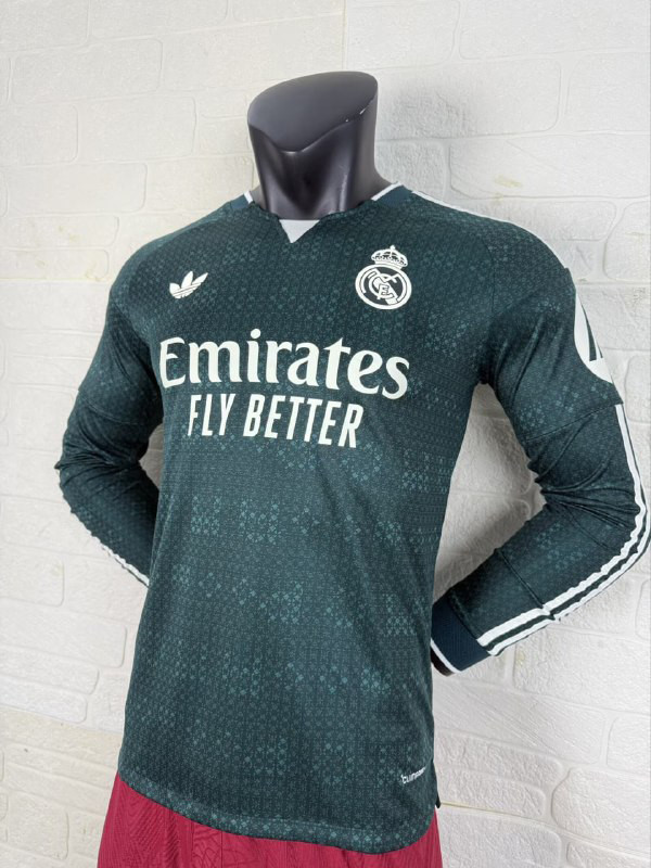 Real Madrid Away Player Long Sleeve Men Jersey 26/27