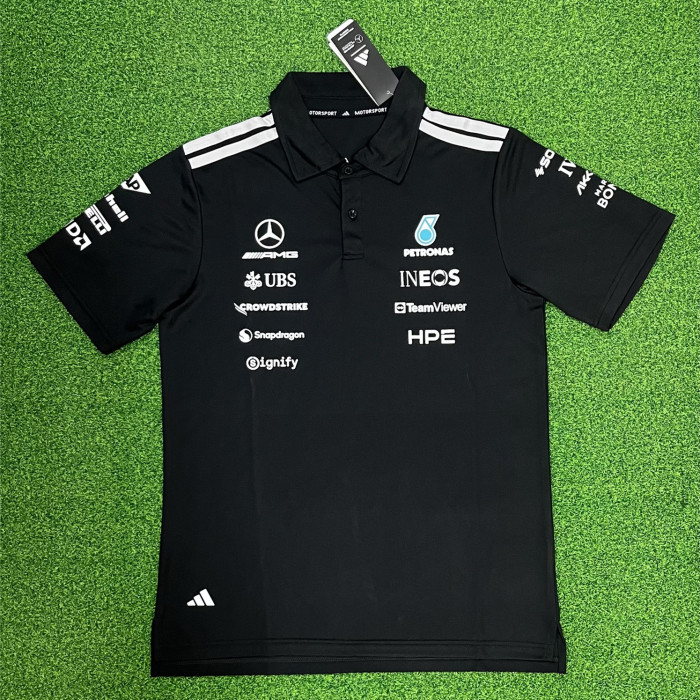 Mercedes-AMG 2026 Team Polo Black Shirt