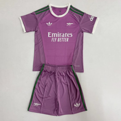 Arsenal Green Purple Goalkeeper Kids Suit 26/27