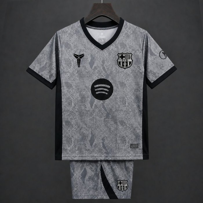 Barcelona Grey Goalkeeper Kids Suit 26/27