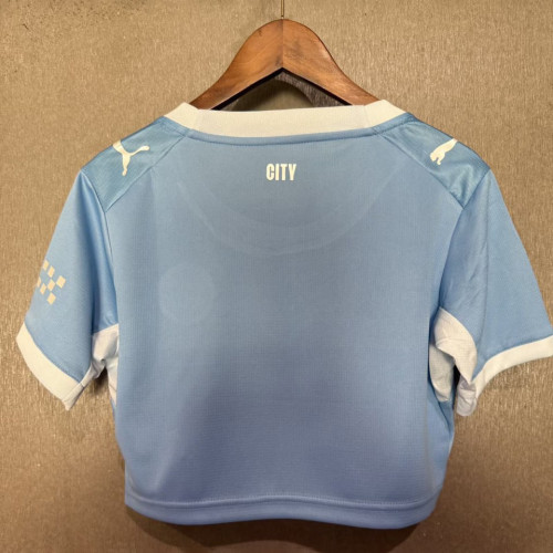 Manchester City Home Woman Cropped Jersey
