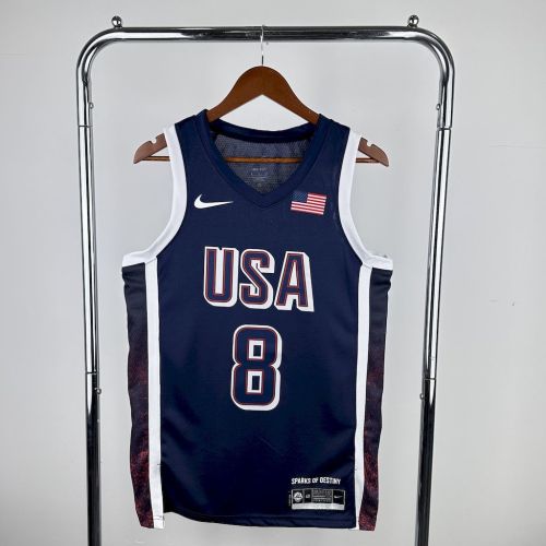 Kawhi Leonard Team USA 2024 Swingman Away Jersey Blue