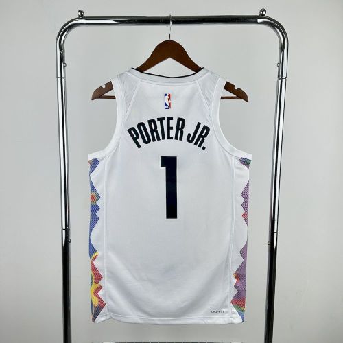 Michael Porter Jr. Denver Nuggets  City Edition 2024/25 Swingman Jersey White
