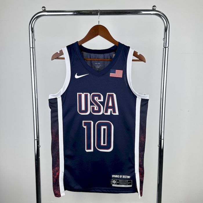 Jayson Tatum Team USA 2024 Swingman Away Jersey Blue