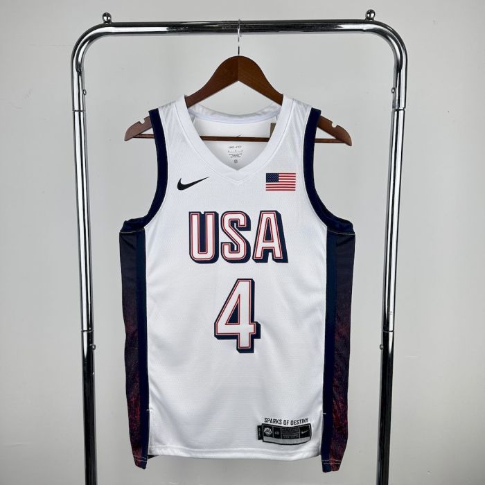 Stephen Curry Team  USA 2024 Swingman Home Jersey White