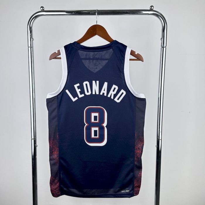 Kawhi Leonard Team USA 2024 Swingman Away Jersey Blue