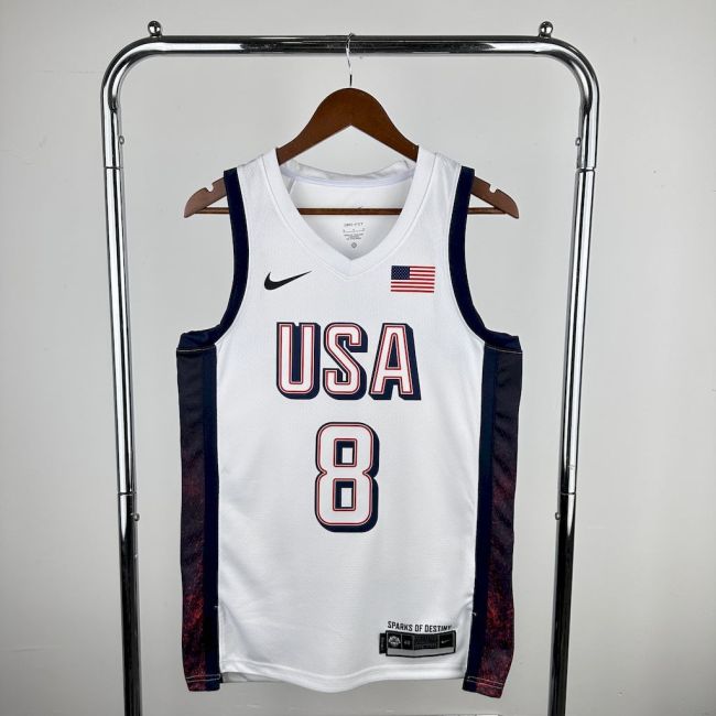 Kawhi Leonard Team USA 2024 Swingman Home Jersey White