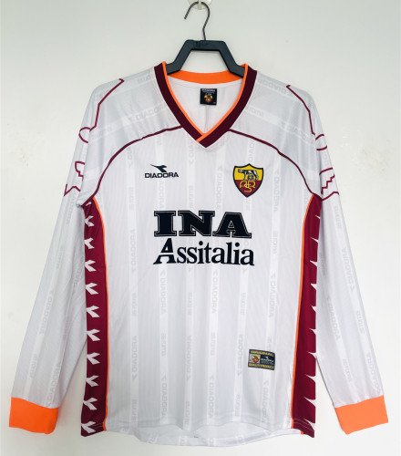 AS Roma Away Retro Long Sleeve Jersey 1999/00