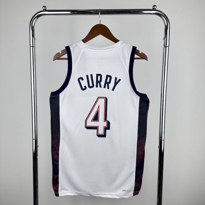 Stephen Curry Team  USA 2024 Swingman Home Jersey White