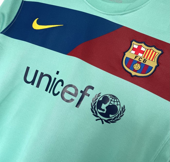 Barcelona Away Long Sleeve Retro Jersey 2010/11