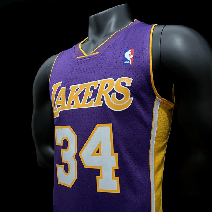 Shaquille O'Neal Los Angeles Lakers Hardwood Classics Swingman Jersey Purple