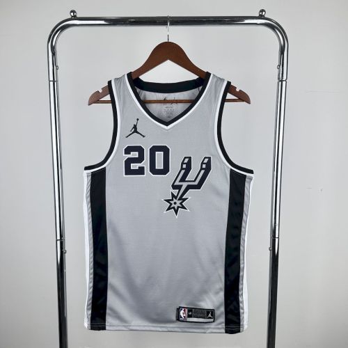 Manu Ginobili San Antonio Spurs 2021/22 Statement Edition Swingman Jersey Gray