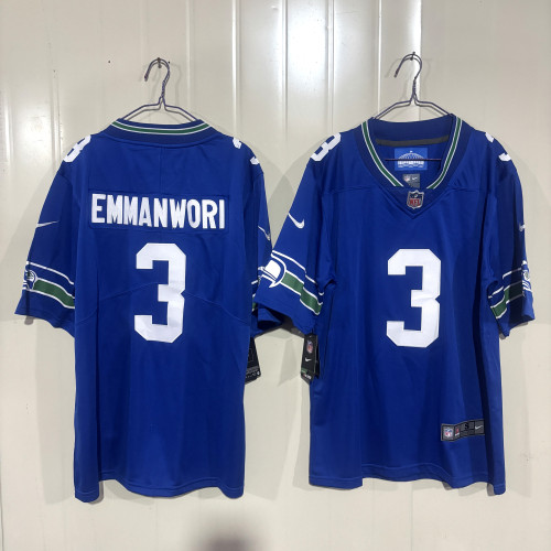 Seattle Seahawks Nick Emmanwori Blue Game Jersey - Gen 2