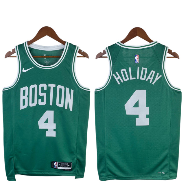 Jrue Holiday Boston Celtics Icon Edition Swingman away Jersey Green