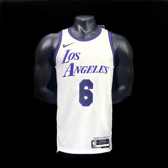 LeBron James Los Angeles Lakers City Edition Swingman Jersey 22/23 White