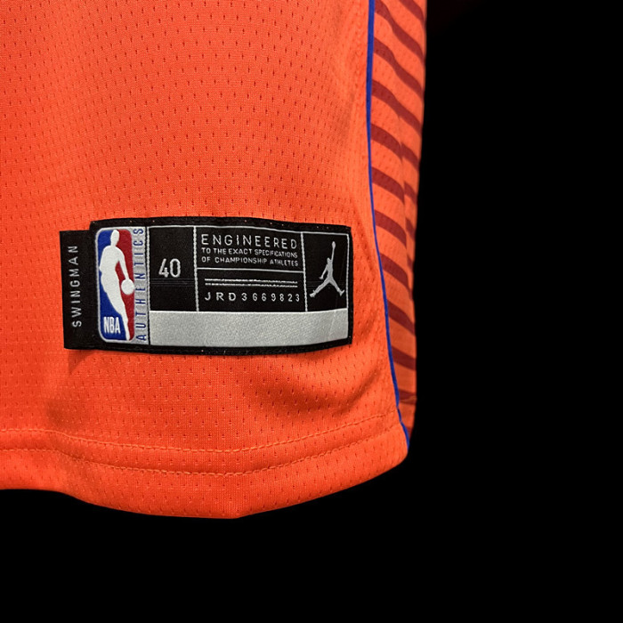 Shai Gilgeous-Alexander Oklahoma City Thunder Statement Edition Swingman Jersey Orange