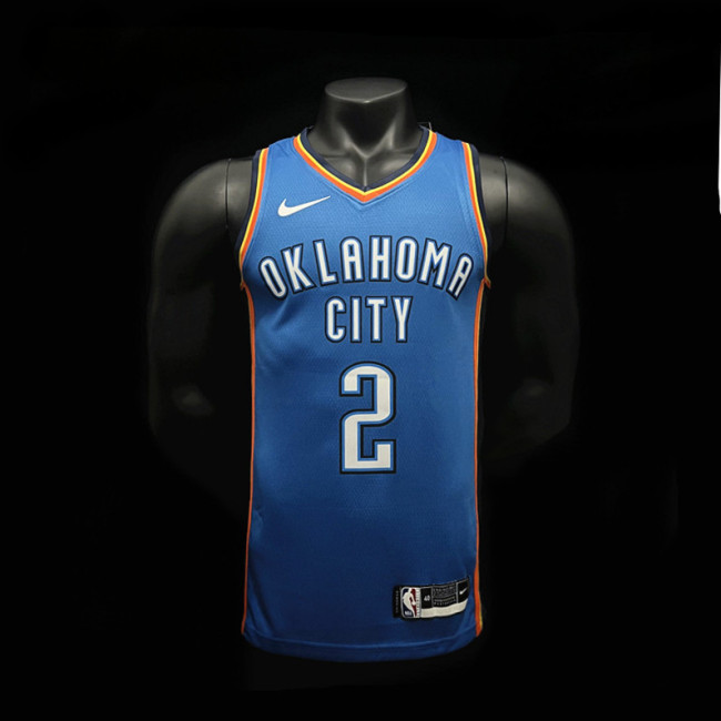 Shai Gilgeous-Alexander Oklahoma City Thunder Icon Edition 23/24 Swingman Jersey Blue