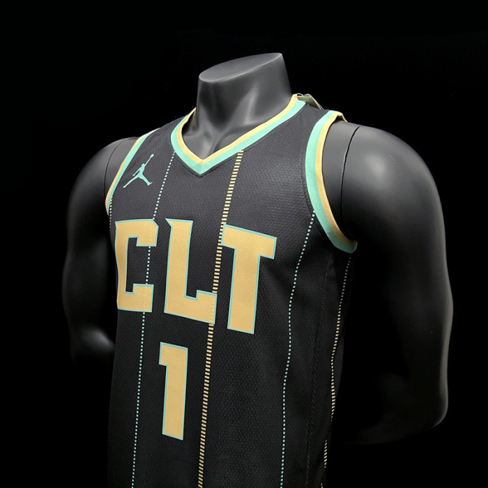 Lonzo Ball Charlotte Hornets City Edition Swingman Jersey 22/23 Black