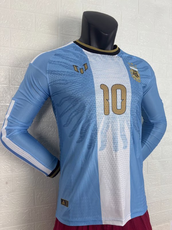 Argentina 2026 Messi Signature Edition Player Long Sleeve Men Jersey