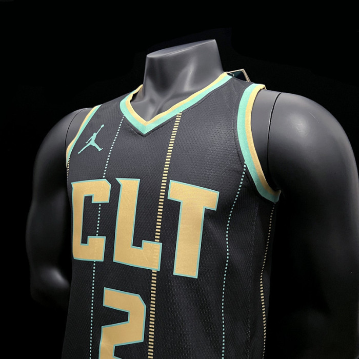 Lonzo Ball Charlotte Hornets City Edition Swingman Jersey 22/23 Black