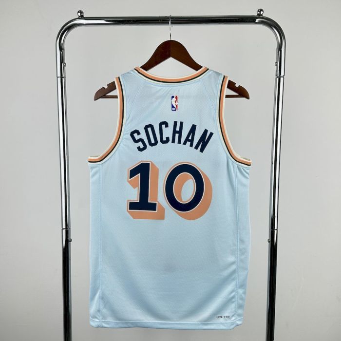 Jeremy Sochan San Antonio Spurs 24/25 City Edition Swingman Jersey Blue