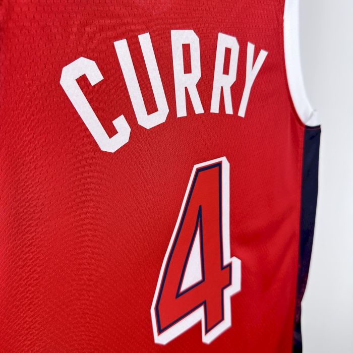 Stephen Curry Team USA 2024 Swingman Jersey Red