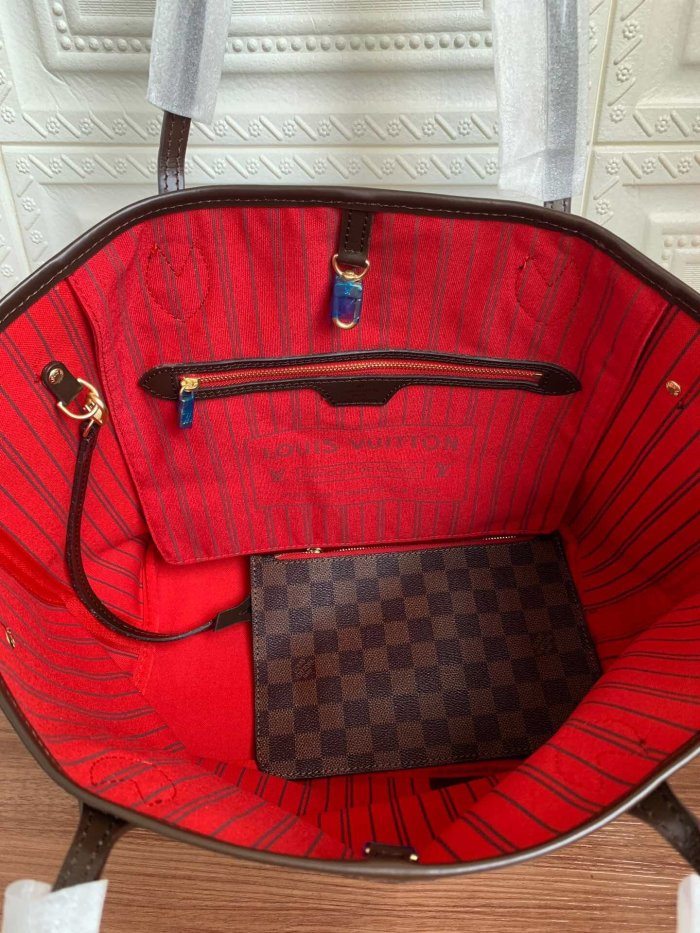 canvas leather neverfull bag ,AAAAA ,size  PM , MM ,GM ,no box, B130-4