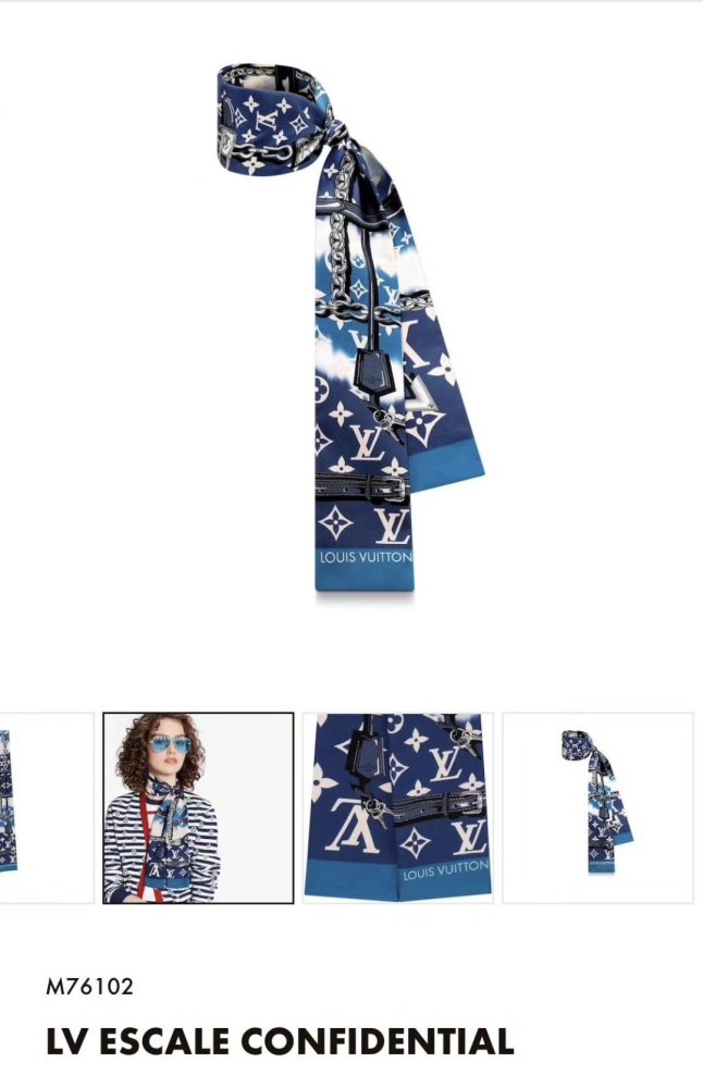 Silk scarf, hair tie , NO BOX, size 8-120cm,  SF15-231-233