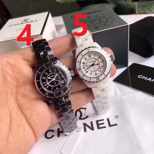 Men and women couple watches, quartz electronic watches, ceramic watches，size : Man 38mm， Women 33mm