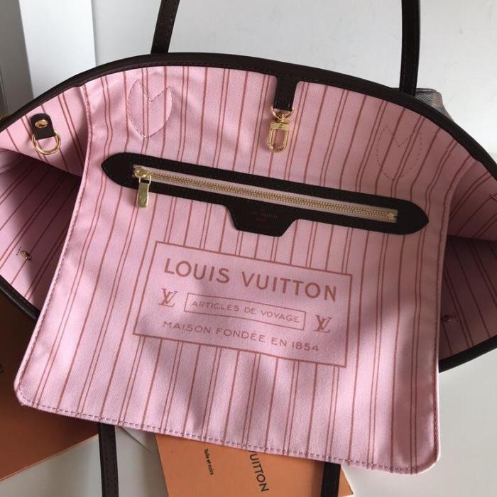 canvas leather neverfull bag ,AAAAA ,size  PM , MM ,GM ,no box, B130-6